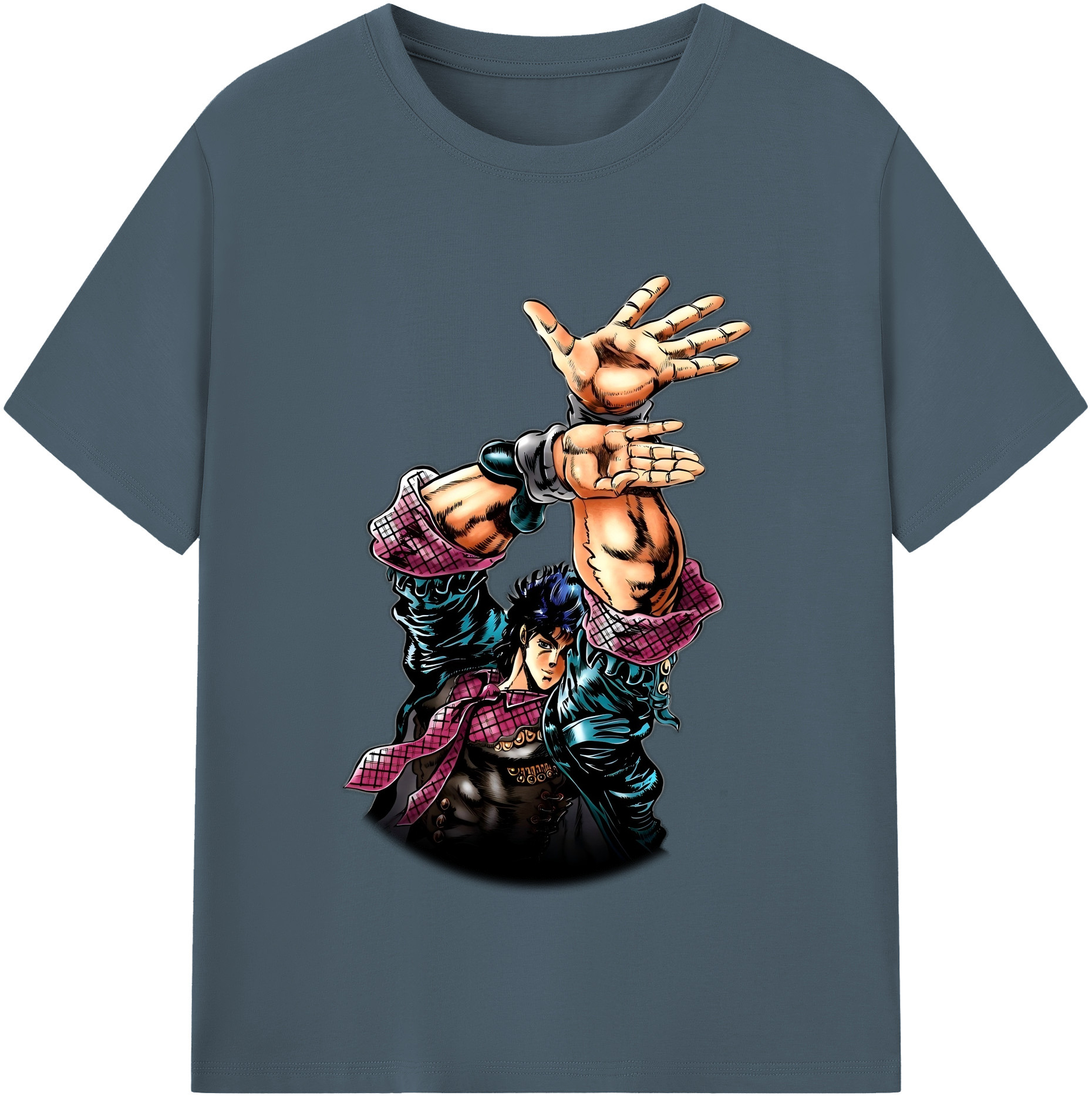 （画像用） ジョジョの奇妙な冒険 /ジョナサン?ジョースター JoJo's Bizarre Adventure Jonathan Joestar 綿100％半袖Tシャツ（フロントプリント）